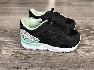ASICS Gel Lite 7 Black Sprinkles C7A7Y Toddler Size 4 Baby K4 Slip On Shoes - Picture 1 of 13