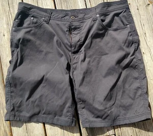 Prana Breathe Shorts Mens Size 40W x9L Hiking Camping Outdoors Fishing Gray - Picture 1 of 4