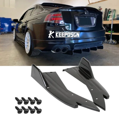 Parachoques trasero brillante difusor labios faldones laterales para Acura TLX ILX RLX TSX Foto 1 de 4