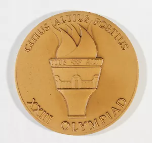 1984 Los Angeles Olympics ATHLETE PARTICIPATION MEDAL - OAM3 - Picture 1 of 5