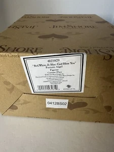 Jim Shore Patriotic Angel "Red, White & Blue God Bless You" # 4025829 2011 Stars - Foto 1 di 3