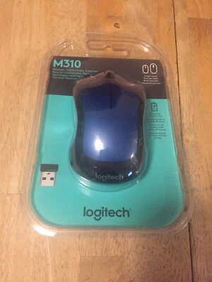 Logitech Wireless Mouse M310 Blue New in Package - Image 1 of 2
