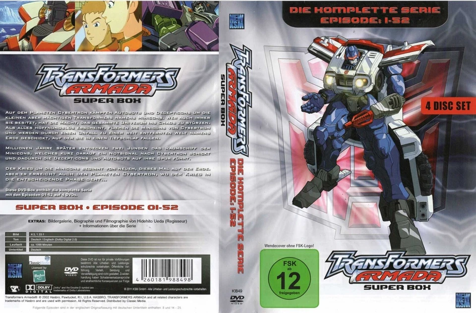 TRANSFORMERS: ARMADA (2002) --- Komplettbox mit allen 52 Episoden --- TV-Kult -- - Bild 1 von 1