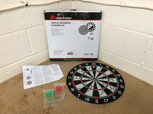 meteor Flocked Dartboard Darts Set - Bild 1 von 8