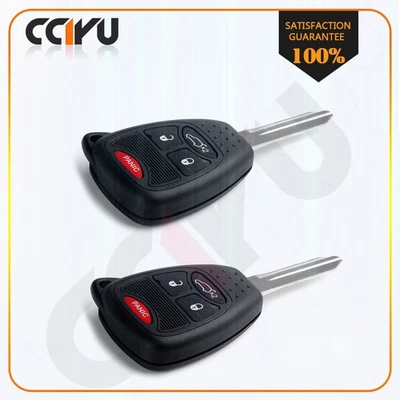 2 For Dodge Magnum Charger 2005 2006 2007 Remote Keyless Entry Key Fob 4 Buttons - Image 1 of 4