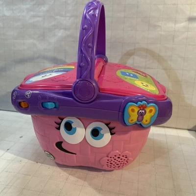 Leap Frog Talking Shapes/Sharing Picnic Basket Interactive Child Toy (Pink)A02 - Image 1 of 4