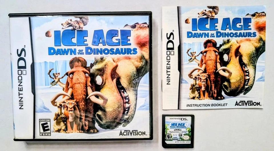 ИГРА ICE AGE: DAWN OF THE DINOSAURS NNINTENDO DS 3DS LITE В КОМПЛЕКТЕ С РУЧНЫМ ЧЕХЛОМ - Изображение 1 из 1