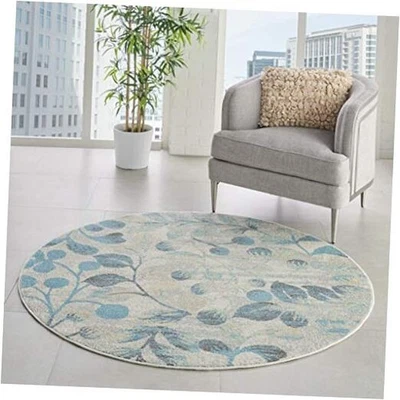  Home Tranquil TRA03, 5'3" X Redondo, Marfil/Turquesa  Foto 1 de 4