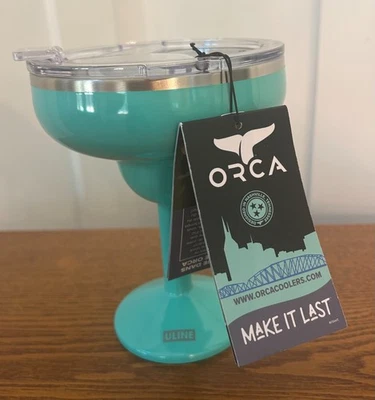 NEW ORCA 13 oz Rita Lidded Tumbler Margarita Seafoam Green Stainless Steel NWT - Image 1 of 2