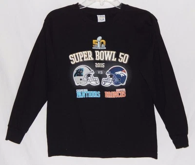 Футболка Denver Broncos Carolina Panthers NFL Super Bowl 50 Face-off для мальчиков большая - Изображение 1 из 4