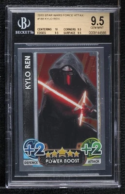 2015-16 Topps Star Wars Force Attax Kylo Ren #188 BGS 9.5 GEM MINT - Image 1 of 2