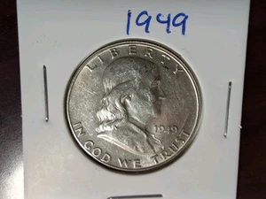 Franklin Half Dollar 1949. GET THE ONE IN THE PICTURE' NICE, (DW-22-20) - Bild 1 von 2