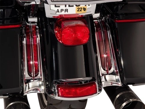Ciro Fascia Lights - Chrome/Red Motorcycle Street Bike 40050 2040-2675 - Image 1 of 3