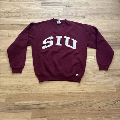 Sudadera de Colección Russell Athletic Cuello Redondo Juvenil M Granate Sur de Illinois Foto 1 de 4