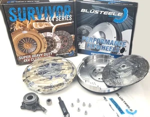 Blusteele Survivor Clutch Kit Upgraded Billet Flywheel for Mazda BT50 for Ford R - Picture 1 of 10