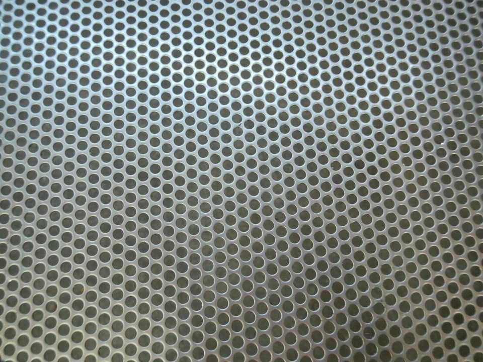 Stainless Steel 316 Perforated Metal Sheet Mesh 380mmX300mm - 4.8mm Hole 1.6mm T - image 1 of 1