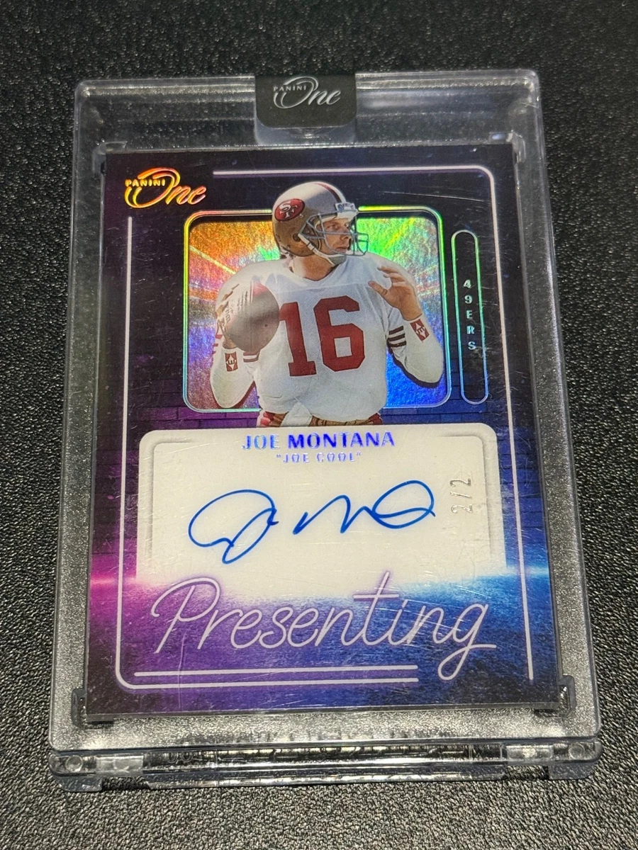 Panini Joe Montana Football Original Autographed Sports Trading