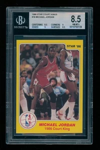 1986 Star MICHAEL JORDAN #18 Court Kings BGS 8.5 NM-MT+ 0.5 Away From 9 MINT - Picture 1 of 2