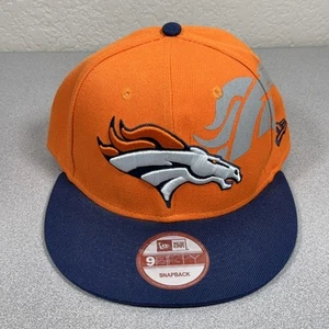 Denver Broncos Hat Cap Snap Back Orange Blue NFL Football Mens New Era - Picture 1 of 8