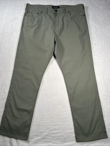 Bluffworks Ascender Pants Mens 38x32 Regular Fit Green Tech Perfomance Chinos - Picture 1 of 11