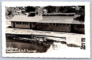 K40/ Breitenbush Hot Springs Detroit Oregon RPPC Postcard c1930 Bath House 441 - Picture 1 of 2