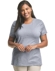 Just My Size T Shirt Cotton Jersey Short-Sleeve Crewneck Women's Tee Plus Size - Picture 1 of 29