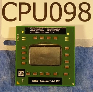 CPU098 - AMD Turion 64 X2 Mobile TL-52 1.6GHz Laptop CPU TMDTL52HAX5CT - Used - Picture 1 of 2