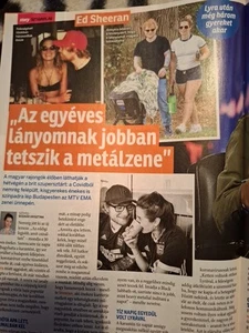 Ed Sheeran,Laura Dern,Helen Mirren,Ashley Graham,Harry Potter,Hungarian magazine - Picture 1 of 9