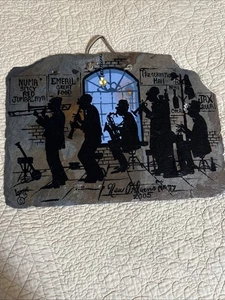 Artist Pierre / Vivian Laiche New Orleans Slate Roof Tile New Orleans Jazz 2005 - Picture 1 of 10
