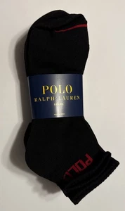 Polo Ralph Lauren niedrig geschnittene schwarze Herrensocken 8er-Pack Polo On Knöchelschuhgröße 6-12,5 - Bild 1 von 5