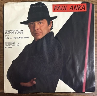 Paul Anka Hold Me ‘til The Morning Comes Vinyl 45 With Picture Sleeve - Image 1 of 4
