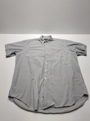 Ralph Lauren Men's Extra Large Dress Shirt Button Down Gingham Check Black White - Image 1 of 4