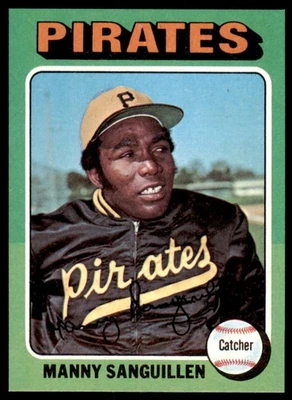 Topps Set Break Manny Sanguillen 1975 #515 casi nuevo-como nuevo o mejor Foto 1 de 2