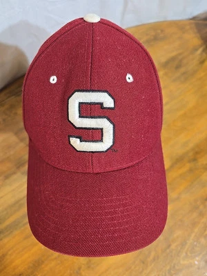 Vintage Stanford University Zephyr Hat Cap Wool Blend Fitted Size 7 Red - Image 1 of 4