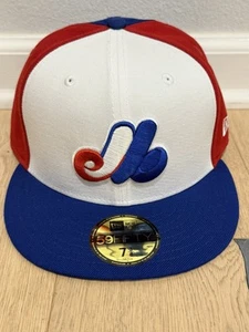 New Montreal Expos New Era 1969 Cooperstown Collection 59FIFTY Fitted Hat 7 3/8 - Picture 1 of 5