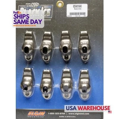 Elgin ICE401840, Set of 8 Natural Steel Sbc Rocker Arms (8Pk) 1.5 Ratio 7/16 Stu - Image 1 of 4