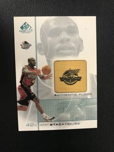2000-01 SP Game Floor #JS Jerry Stackhouse Authentic Floor Detroit Pistons - Picture 1 of 2