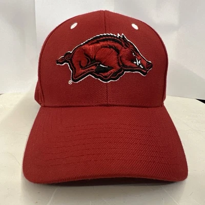 Arkansas Razor Zephyr Hat Cap Adult Red Adjustable Football Athletic OSFA NCAA - Image 1 of 4