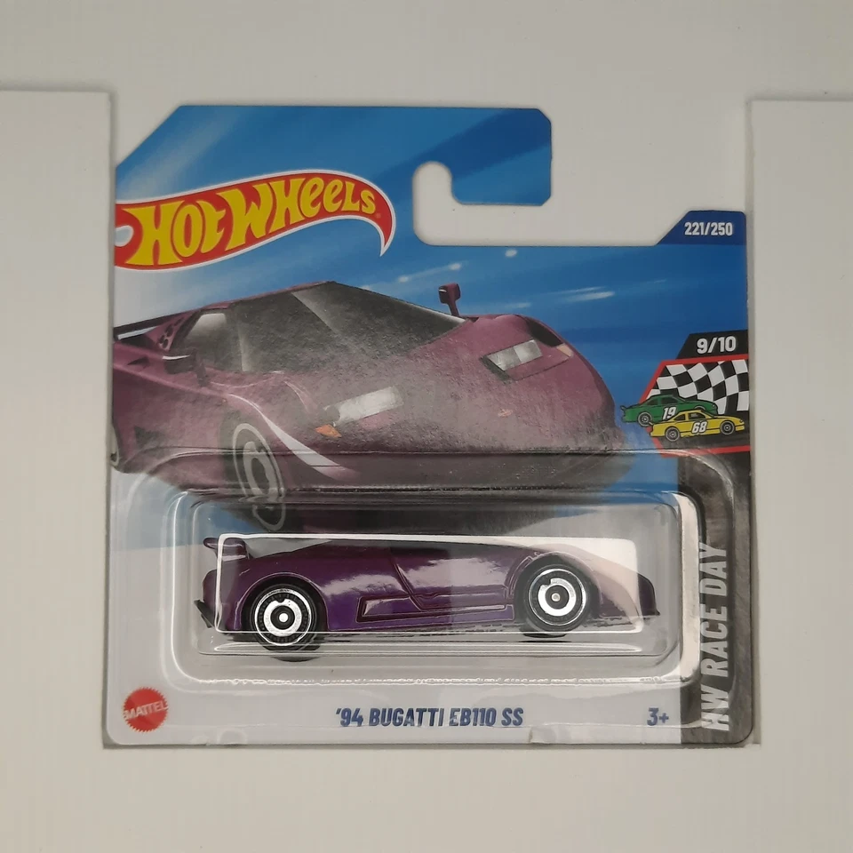 Hot Wheels Mattel 2025 '94 Bugatti EB110 SS 221/250 HW Race Day 9/10 - Immagine 1 di 1