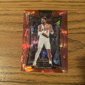 2025 Panini Select- Deandre Ayton Red Cracked Ice Prizm Concourse  #53 - Picture 1 of 2