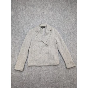 Talbots Damen Zweireiher Blazer Jacke Strick Gr. 4 Karriere grau zeitlos - Bild 1 von 9