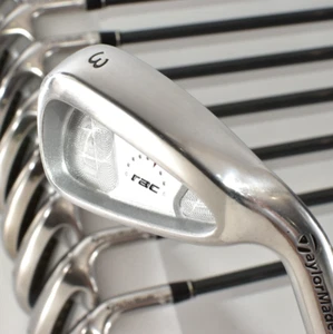 Taylormade Rac OS 10p 3-4-5-6-7-8-9-Pw-Aw-Sw RH Golf Iron Set Club R Regular Men - Picture 1 of 23