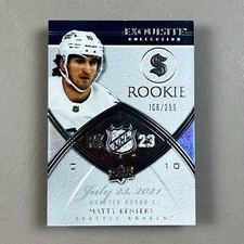 2022-23 MATTY BENIERS RC #/299 Exquisite Collection 2008-09 Retro Rookies Kraken