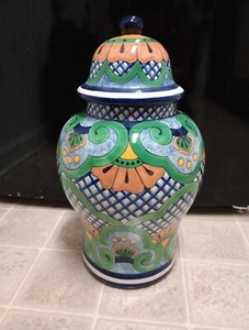 Moctezuma Mexico Pottery Jar With Lid - Picture 1 of 8