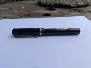 Vintage Eclipse Large/Chunky Fountain Pen, 14k Gold Nib, Black - Bild 1 von 4