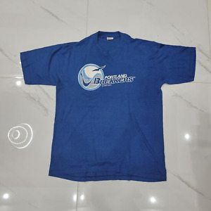 Vintage 1983 USFL Portland Breakers Shirt Medium Single-Stitch Blue Football