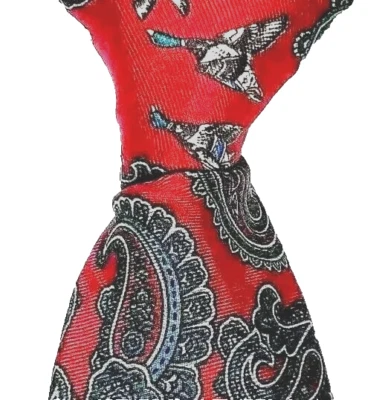 Corbata italiana de seda GANT de colección patos mallard cachemira hecha a mano EE. UU. 56x3,25" Foto 1 de 4