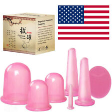 7pcs/set Silicone Anti Cellulite Massage Vacuum Cupping Body Facial Cups Therapy