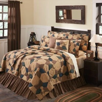 Patriotic Patch Star Queen Quilt 90x90 - Image 1 of 3