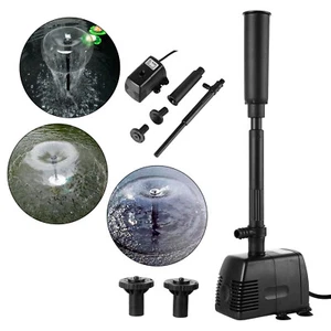 Teichpumpe Bachlaufpumpe Wasserpumpe Filterpumpe Aquarium Tauchpumpe 7W 500L/h - Bild 1 von 11